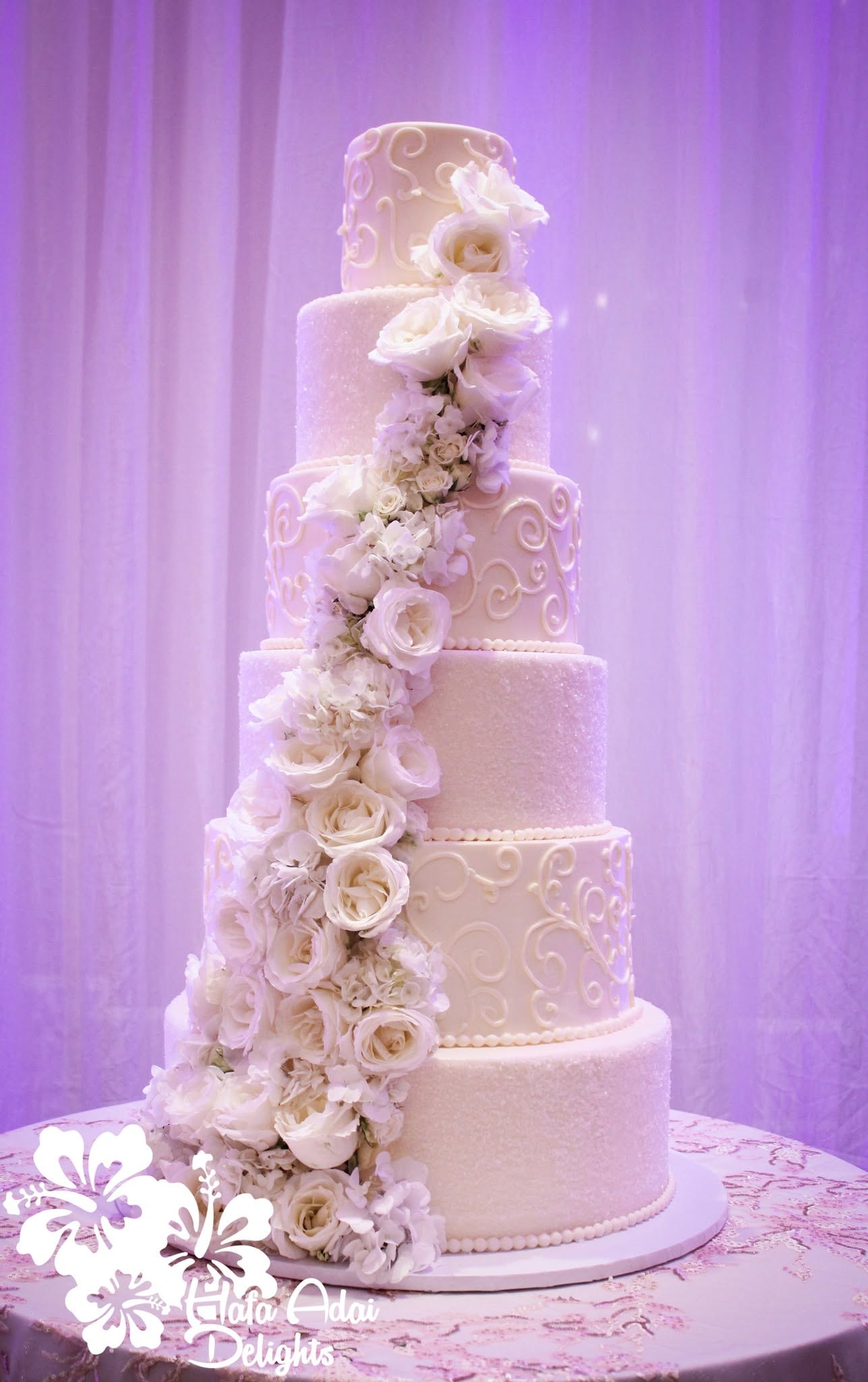 Eternal Bloom — Wedding cake by Hafa Adai Delights